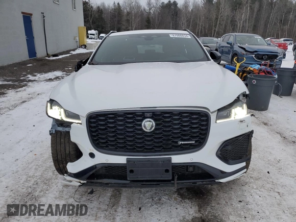 2025 Jaguar F-Pace R-Dynamic S with VIN SADCT2FU4SA748861, listed as a Copart auction lot 87000834 with 9,494 mi miles and Clean Title. Bid and sale history available at DreamBid. Image 5.