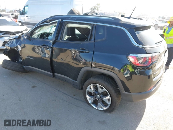 2019 Jeep Compass Limited with VIN 3C4NJDCB6KT653901, listed as a IAAI auction lot 42338815 with 87,909 mi miles and . Bid and sale history available at DreamBid. Image 3.