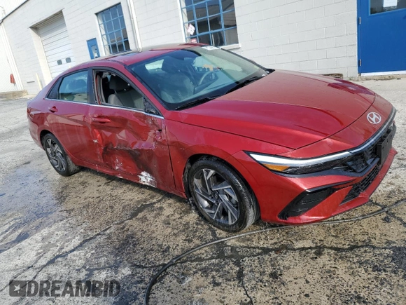 2025 Hyundai Elantra SEL Convenience with VIN KMHLS4DG3SU862593, listed as a Copart auction lot 55407335 with 13,935 mi miles and Clean Title. Bid and sale history available at DreamBid. Image 4.