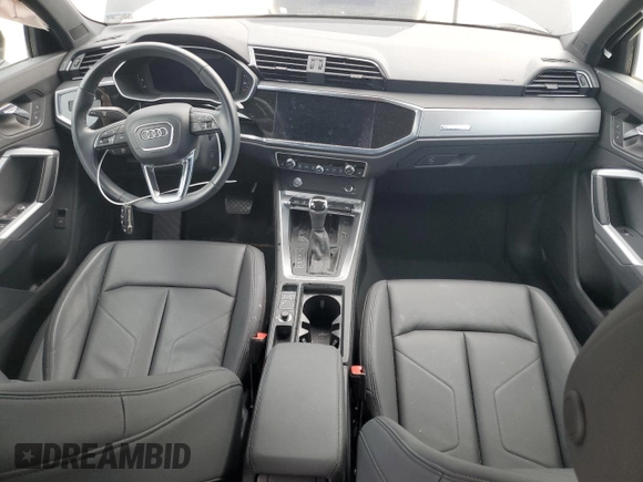 2019 Audi Q3 Premium Plus with VIN WA1BECF31K1082406, listed as a Copart auction lot 58633173 with 7,619 mi miles. Bid and sale history available at carsss.com. Image 8.