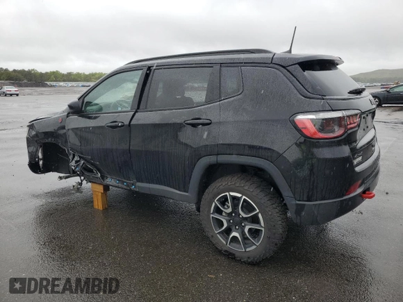 2024 Jeep Compass Trailhawk with VIN 3C4NJDDN6RT104623, listed as a Copart auction lot 57217045 with 15,306 mi miles and Salvage title. Bid and sale history available at DreamBid. Image 2.