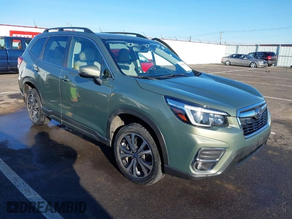 2021 Subaru Forester Limited with VIN JF2SKAUC9MH422211, listed as a IAAI auction lot 41398846 with 58,798 mi miles. Bid and sale history available at carsss.com. Image 1.