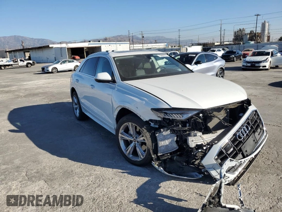 2023 Audi Q8 Premium Plus with VIN WA1BVBF14PD005012, listed as a Copart auction lot 79888553 with 10,092 mi miles and . Bid and sale history available at DreamBid. Image 4.