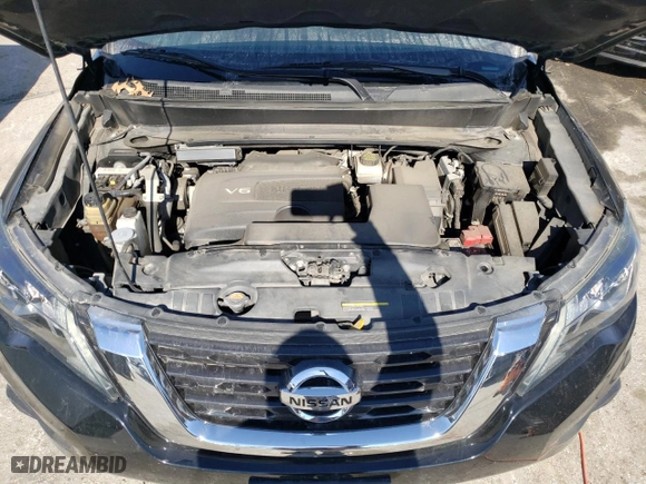 2017 Nissan Pathfinder SL with VIN 5N1DR2MN4HC669421, listed as a Copart auction lot 42786054 with 56,585 mi miles and Salvage Title. Bid and sale history available at carsss.com. Image 12.