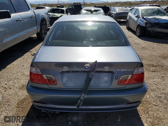 2002 BMW 3 Series 330Ci with VIN WBABN53492PH00566, listed as a Copart auction lot 80041414 with Not Provided miles and Clean Title. Bid and sale history available at carsss.com. Image 6.