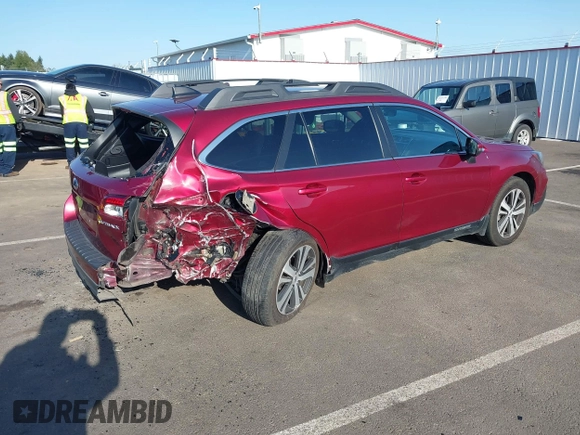 2018 Subaru Outback Limited with VIN 4S4BSANC5J3286676, listed as a IAAI auction lot 42153888 with 82,405 mi miles and . Bid and sale history available at DreamBid. Image 4.