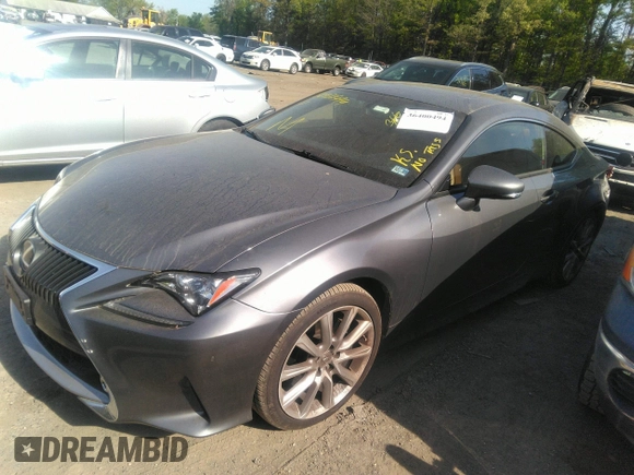 2016 Lexus RC 300 F Sport with VIN JTHSM5BC0G5000271, listed as a IAAI auction lot 36400494 with 71,678 mi miles and . Bid and sale history available at carsss.com. Image 2.