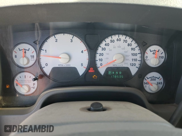 2007 Dodge Ram 2500 SLT with VIN 3D7KS28A17G783126, listed as a Copart auction lot 50121355 with 178,535 mi miles and Salvage Title. Bid and sale history available at carsss.com. Image 8.