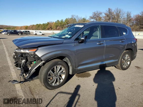 2019 Hyundai Santa Fe Ultimate with VIN 5NMS5CAD4KH041408, listed as a Copart auction lot 80168674 with 0 mi miles and Salvage Title. Bid and sale history available at carsss.com. Image 1.