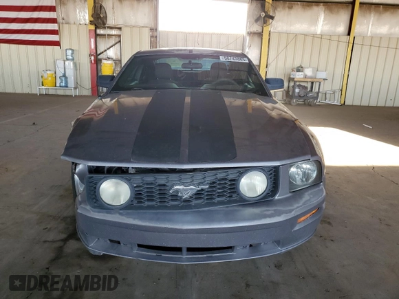 2007 Ford Mustang GT Deluxe with VIN 1ZVFT82HX75325705, listed as a Copart auction lot 50747805 with 157,873 mi miles and Salvage Title. Bid and sale history available at carsss.com. Image 5.