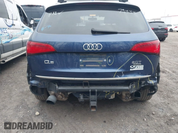 2016 Audi Q5 Premium Plus with VIN WA1L2AFP4GA046673, listed as a IAAI auction lot 41012010 with 52,553 mi miles. Bid and sale history available at carsss.com. Image 6.