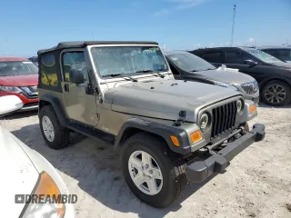 2006 Jeep Wrangler SE with VIN 1J4FA29166P705362, listed as a Copart auction lot 75252654 with 0 mi miles and Salvage Title. Bid and sale history available at carsss.com. Image 4.