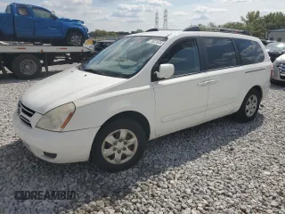 2006 Kia Sedona LX with VIN KNDMB233666057581, listed as a Copart auction lot 71027674 with 206,556 mi miles and Salvage Title. Bid and sale history available at carsss.com. Image 1.