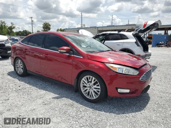2016 Ford Focus Titanium with VIN 1FADP3J29GL274147, listed as a Copart auction lot 61377575 with 88,181 mi miles and Salvage title. Bid and sale history available at DreamBid. Image 4.