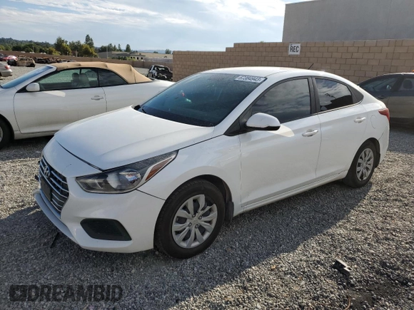 2021 Hyundai Accent SE with VIN 3KPC24A68ME142255, listed as a Copart auction lot 67384943 with 55,067 mi miles. Bid and sale history available at carsss.com. Image 1.
