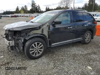 2015 Nissan Pathfinder SL z VIN 5N1AR2MM1FC658013, wystawiony jako Copart lot #52911255 z przebiegiem 125 073 mil mil oraz Szkoda całkowita • Salvage title. Historia ofert i sprzedaży dostępna na DreamBid. Obrazek 1.