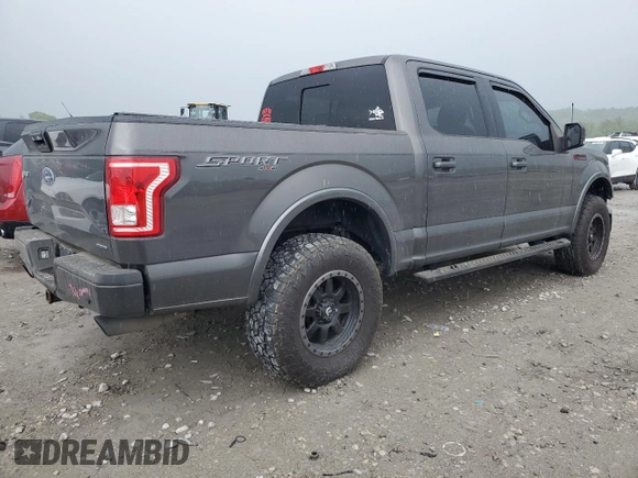 2016 Ford F-150 XLT with VIN 1FTEW1EFXGKF18400, listed as a Copart auction lot 55776805 with 128,771 mi miles and Salvage title. Bid and sale history available at DreamBid. Image 3.