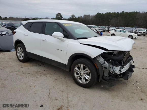 2021 Chevrolet Blazer LT with VIN 3GNKBCRS7MS510120, listed as a Copart auction lot 43718055 with 85,259 mi miles and Salvage Title. Bid and sale history available at carsss.com. Image 4.