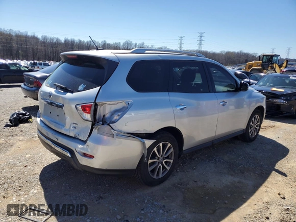 2016 Nissan Pathfinder SL z VIN 5N1AR2MM5GC620396, wystawiony jako Copart lot #49358305 z przebiegiem 115 825 mil mil oraz Szkoda całkowita • Salvage title. Historia ofert i sprzedaży dostępna na DreamBid. Obrazek 3.
