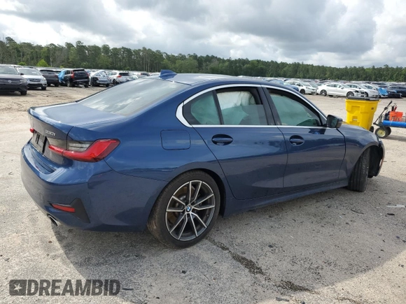 2021 BMW 3 Series 330i with VIN 3MW5R1J06M8B74986, listed as a Copart auction lot 60648895 with Not provided miles and Salvage title. Bid and sale history available at DreamBid. Image 3.