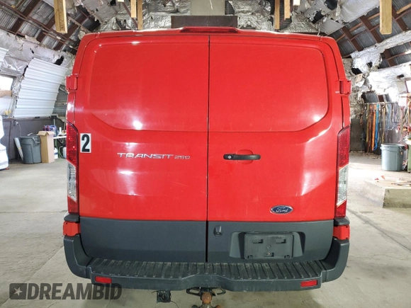 2018 Ford Transit with VIN 1FTYR1ZM3JKB47004, listed as a Copart auction lot 50607155 with 225,614 mi miles and Clean Title. Bid and sale history available at carsss.com. Image 6.