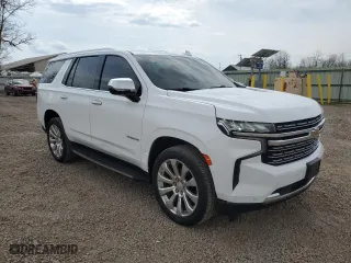 2023 Chevrolet Tahoe Premier with VIN 1GNSKSKD0PR217513, listed as a Copart auction lot 54702845 with 55,424 mi miles and Salvage Title. Bid and sale history available at carsss.com. Image 4.