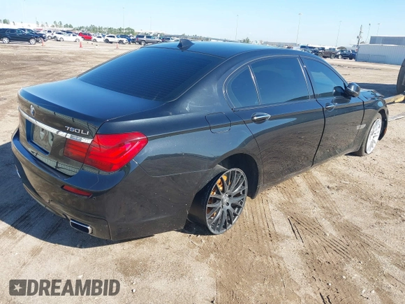 2015 BMW 7 Series 750Li xDrive with VIN WBAYF8C59FD655120, listed as a IAAI auction lot 41315152 with 82,244 mi miles and . Bid and sale history available at carsss.com. Image 4.
