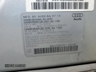 2012 Audi Q5 Premium with VIN WA1CFAFP3CA135780, listed as a Copart auction lot 64635525 with 118,061 mi miles and Salvage title. Bid and sale history available at DreamBid. Image 14.