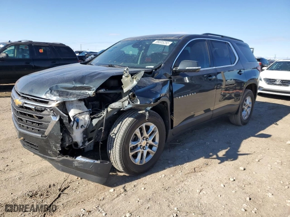 2020 Chevrolet Traverse LT Leather with VIN 1GNEVHKW7LJ100271, listed as a Copart auction lot 88005255 with 53,682 mi miles and Salvage Title. Bid and sale history available at carsss.com. Image 1.