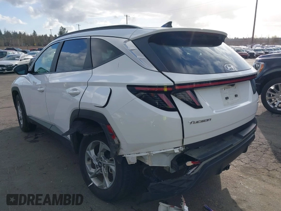 2023 Hyundai Tucson SEL with VIN 5NMJBCAE1PH284047, listed as a IAAI auction lot 41658005 with 16,521 mi miles. Bid and sale history available at carsss.com. Image 3.
