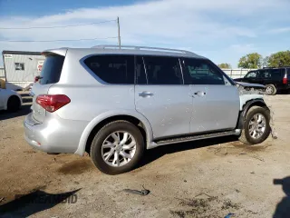 2011 Infiniti QX56 7-passenger with VIN JN8AZ2NE0B9005454, listed as a Copart auction lot 73222904 with 143,449 mi miles and Salvage Title. Bid and sale history available at carsss.com. Image 3.