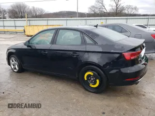 2017 Audi A3 Sedan Premium with VIN WAUB8GFF0H1010648, listed as a Copart auction lot 37906634 with 76,696 mi miles. Bid and sale history available at carsss.com. Image 2.