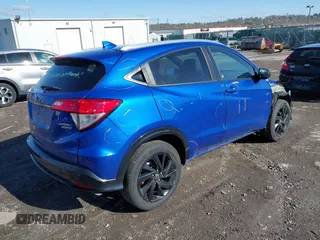2022 Honda HR-V Sport with VIN 3CZRU6H1XNM710470, listed as a IAAI auction lot 41978040 with 29,703 mi miles. Bid and sale history available at carsss.com. Image 4.