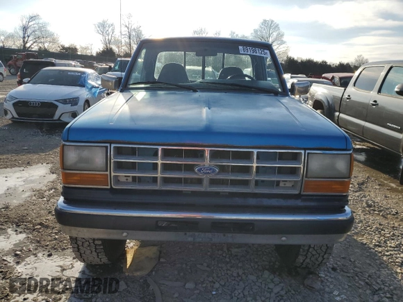 1992 Ford Ranger with VIN 1FTCR11T4NUB28954, listed as a Copart auction lot 89198125 with 95,454 mi miles and Salvage Title. Bid and sale history available at DreamBid. Image 5.