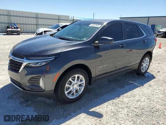 2022 Chevrolet Equinox LT with VIN 3GNAXKEV8NS231042, listed as a Copart auction lot 49452605 with 18,164 mi miles and Salvage Title. Bid and sale history available at DreamBid. Image 1.