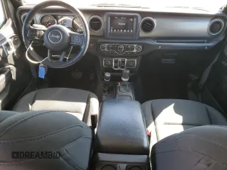 2021 Jeep Wrangler Unlimited 80th Anniversary with VIN 1C4HJXDN8MW630849, listed as a Copart auction lot 50433935 with 84,796 mi miles and Salvage title. Bid and sale history available at DreamBid. Image 8.