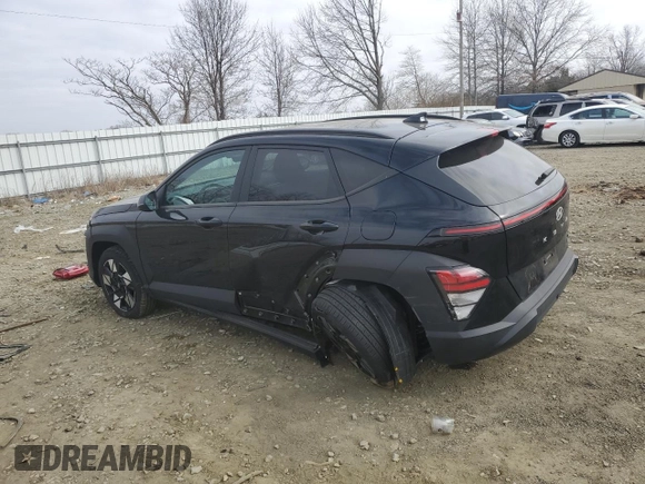 2024 Hyundai Kona SEL with VIN KM8HBCAB0RU083557, listed as a Copart auction lot 48513655 with 15,131 mi miles and Salvage Title. Bid and sale history available at carsss.com. Image 2.