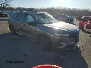 2024 Acura MDX w/A-Spec Package with VIN 5J8YE1H00RL020647, listed as a Copart auction lot 43196085 with 17,975 mi miles and Salvage Title. Bid and sale history available at carsss.com. Image 4.