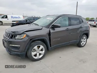 2020 Jeep Compass Latitude w/Sun/Safety Pkg with VIN 3C4NJCBB7LT129265, listed as a Copart auction lot 51330205 with 27,178 mi miles and Salvage Title. Bid and sale history available at carsss.com. Image 1.