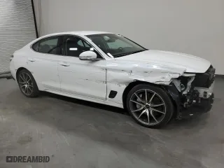 2025 Genesis G70 2.5T with VIN KMTG34SC4SU149464, listed as a Copart auction lot 54305175 with 10,646 mi miles and Clean Title. Bid and sale history available at carsss.com. Image 4.