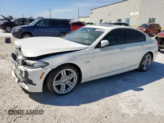 2015 BMW 5 Series 535i with VIN WBA5B1C52FG128542, listed as a Copart auction lot 50084585 with 110,341 mi miles and Salvage Title. Bid and sale history available at carsss.com. Image 1.