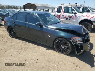 2007 BMW 3 Series 328i with VIN WBAVC53527FZ72348, listed as a Copart auction lot 57903415 with 150,413 mi miles and Salvage title. Bid and sale history available at DreamBid. Image 4.