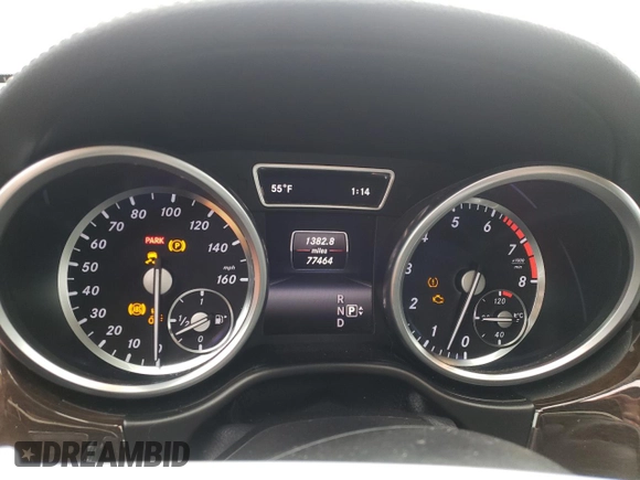 2015 Mercedes-Benz GL-Class GL 450 with VIN 4JGDF6EE1FA484749, listed as a Copart auction lot 41305173 with 77,464 mi miles. Bid and sale history available at carsss.com. Image 9.
