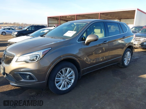2017 Buick Envision Preferred with VIN LRBFXCSA8HD102999, listed as a IAAI auction lot 38986358 with 58,900 mi miles and . Bid and sale history available at carsss.com. Image 2.