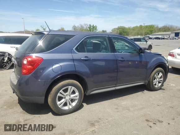 2013 Chevrolet Equinox LS with VIN 2GNALBEK9D6278269, listed as a Copart auction lot 54187555 with 163,775 mi miles and Salvage Title. Bid and sale history available at DreamBid. Image 3.