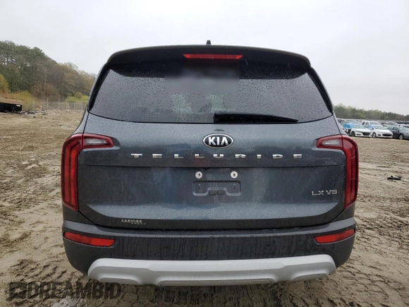 2021 Kia Telluride LX with VIN 5XYP24HC5MG188397, listed as a Copart auction lot 52902085 with 40,383 mi miles and Salvage title. Bid and sale history available at DreamBid. Image 6.