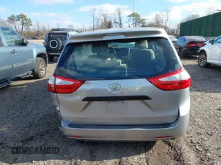 2015 Toyota Sienna L with VIN 5TDZK3DCXFS596277, listed as a IAAI auction lot 41229427 with 108,900 mi miles and . Bid and sale history available at DreamBid. Image 16.