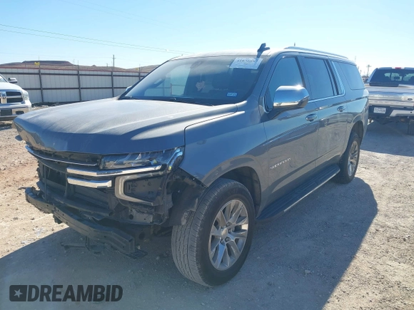 2022 Chevrolet Suburban Premier with VIN 1GNSKFKD0NR185277, listed as a IAAI auction lot 41636887 with 85,009 mi miles. Bid and sale history available at carsss.com. Image 2.