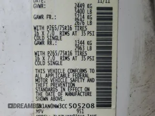2012 Nissan Xterra X with VIN 5N1AN0NW3CC505208, listed as a Copart auction lot 51443665 with 148,157 mi miles and Salvage Title. Bid and sale history available at carsss.com. Image 13.