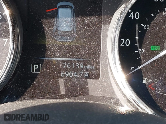 2016 Nissan Rogue SV with VIN KNMAT2MV4GP727768, listed as a IAAI auction lot 41794234 with 76,139 mi miles. Bid and sale history available at carsss.com. Image 15.